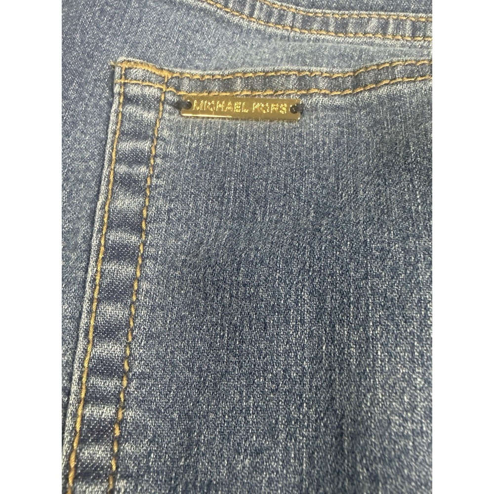 Michael Kors Wide Leg Patch Pocket Denim Jeans Size 12 - Picture 11 of 11